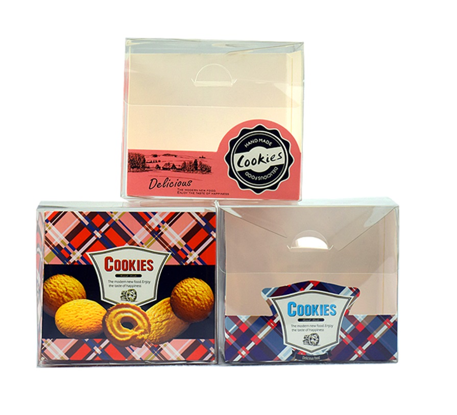 Clear top cookie boxes
