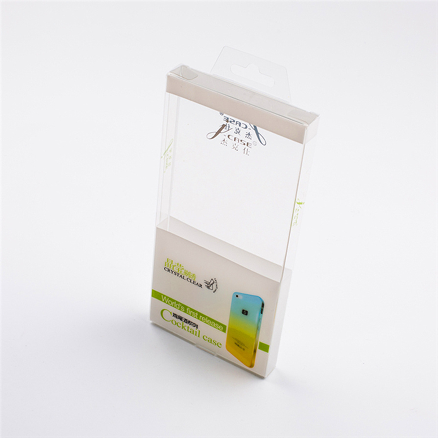 Clear plastic packaging box