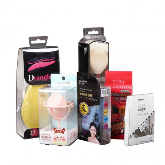 Plastic packaging box for cosmetic products