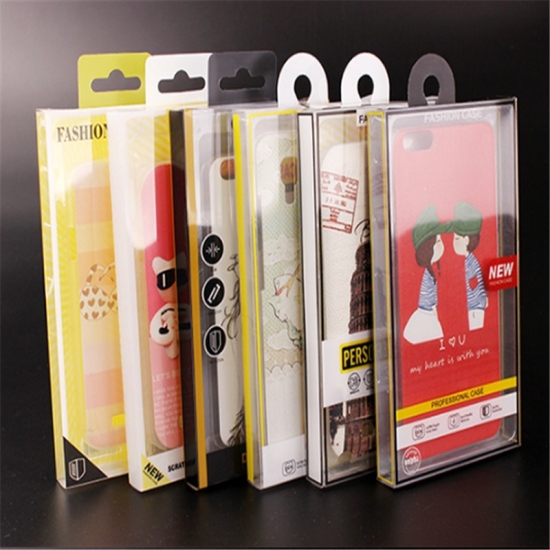 Plastic phone case packaging box