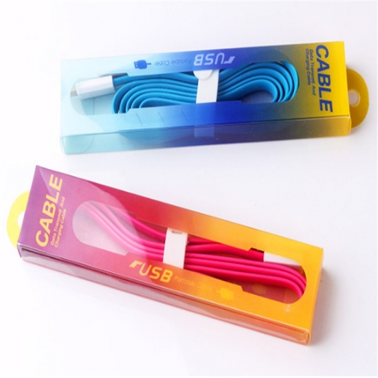 USB Data Cable PVC Packaging Box