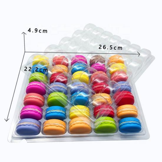 Clear Blister Plastic Macaron Packaging Tray