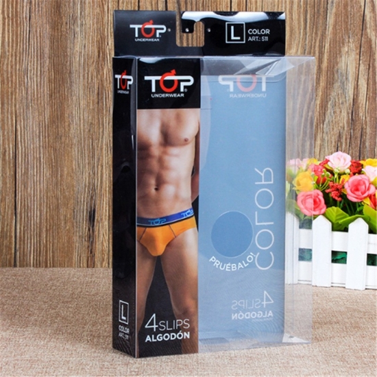  Custom Underwear Packaging PVC Transparent Box