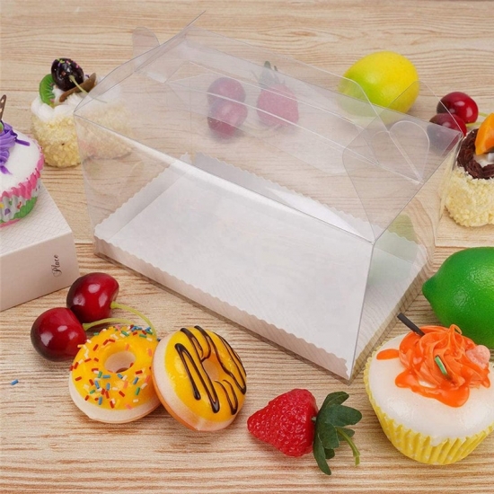 PET clear cake boxes plastic