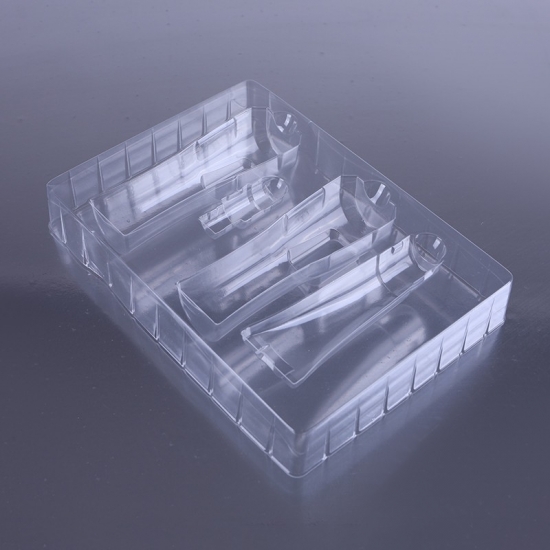 Clear plastic chocolate blister tray