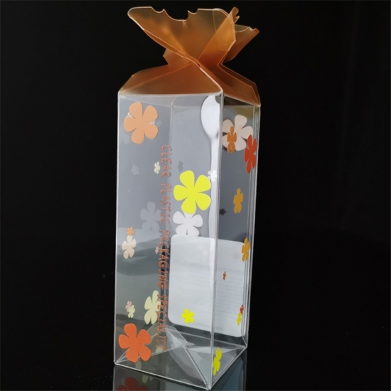 Transparent plastic pvc box gift packaging