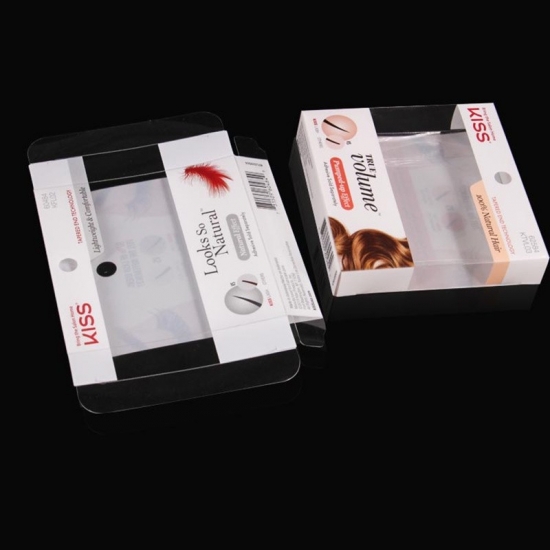 Transparent plastic boxes for packing