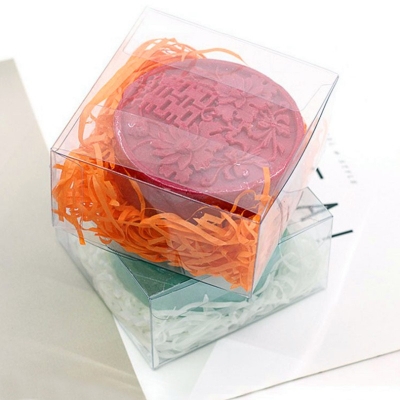 Clear plastic boxes for soap