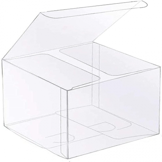 Clear favor boxes 4x4x4