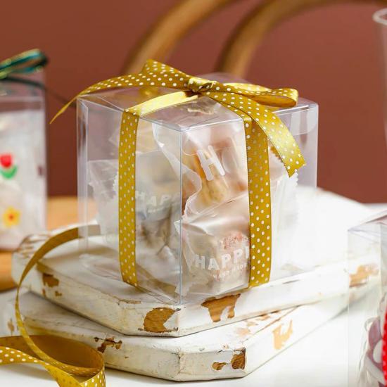2X2X2 Clear wedding favor boxes