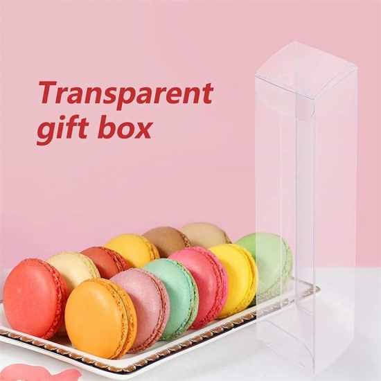 Wholesale Transparent Plastic Macaron boxes clear