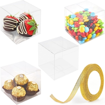 Clear Favor Boxes 3 x 3 x 3 Inch