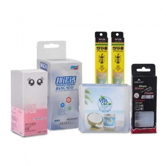 Transparent clear pvc pet plastic box
