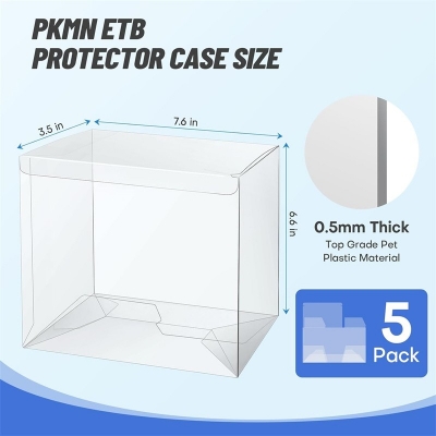  Clear PKMN ETB Protector Case