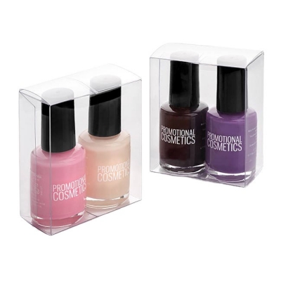  Clear Transparent PET PVC Luxury Nail Polish Packaging Box
