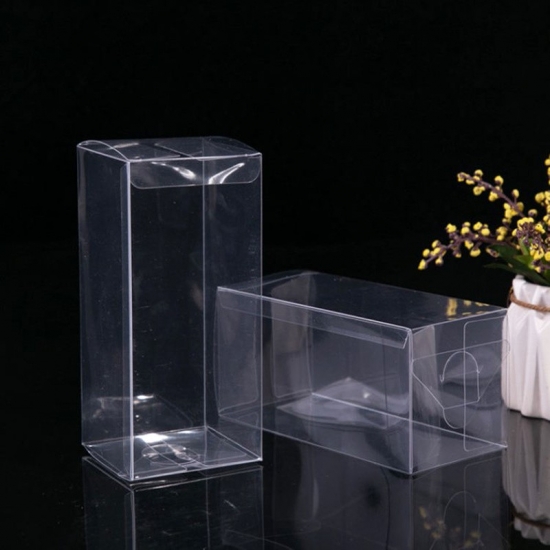 Low MOQ Hot Selling Folding Clear PVC Packaging Boxes High Transparent PET Plastic Box