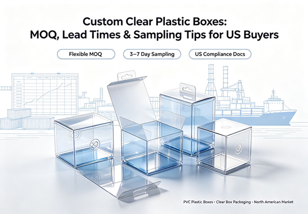 Custom Clear Plastic Boxes: MOQ, Lead Times & Sampling Tips for US Buyers